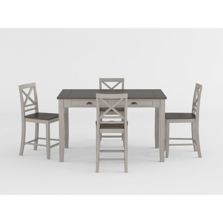 Brightleaf Brown/Light Gray Counter Height Table - Ornate Home