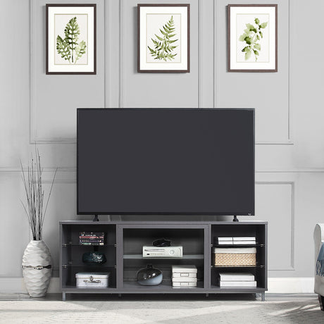 Brighton 60" TV Stand in Grey - Ornate Home