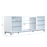 Brighton 60" TV Stand in White - Ornate Home