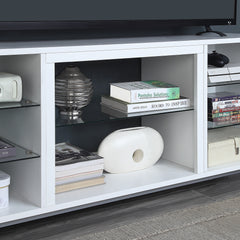 Brighton 60" TV Stand in White - Ornate Home