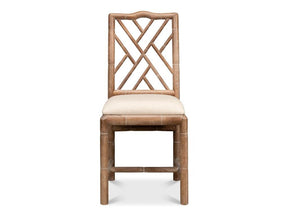 Brighton Bamboo Beige Side Chair (Set of 2) - Ornate Home
