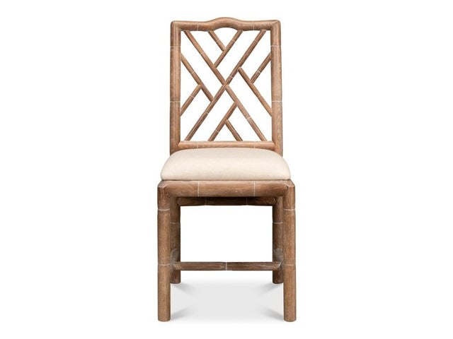 Brighton Bamboo Beige Side Chair (Set of 2) - Ornate Home