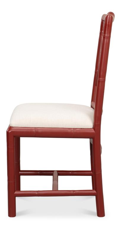 Brighton Bamboo Red Side Chair (Set of 2) - Ornate Home