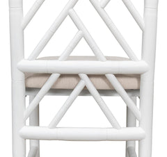 Brighton Bamboo White Side Chair (Set of 2) - Ornate Home