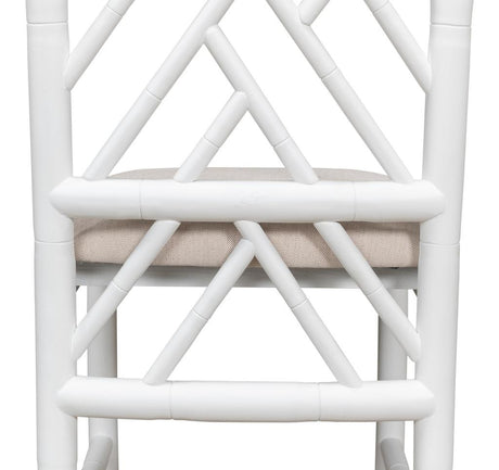 Brighton Bamboo White Side Chair (Set of 2) - Ornate Home