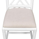 Brighton Bamboo White Side Chair (Set of 2) - Ornate Home