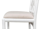Brighton Bamboo White Side Chair (Set of 2) - Ornate Home