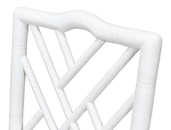 Brighton Bamboo White Side Chair (Set of 2) - Ornate Home