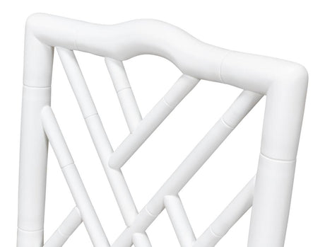 Brighton Bamboo White Side Chair (Set of 2) - Ornate Home