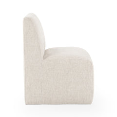 Brighton Beige Vanilla Dining Chair with Casters - Ornate Home