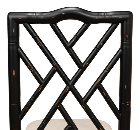 Brighton Black Bamboo Side Chair (Set of 2) - Ornate Home