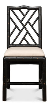 Brighton Black Bamboo Side Chair (Set of 2) - Ornate Home