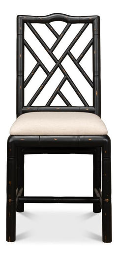 Brighton Black Bamboo Side Chair (Set of 2) - Ornate Home