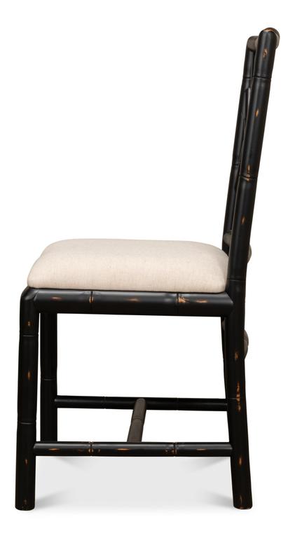 Brighton Black Bamboo Side Chair (Set of 2) - Ornate Home
