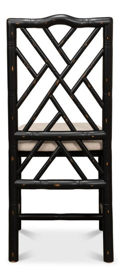 Brighton Black Bamboo Side Chair (Set of 2) - Ornate Home