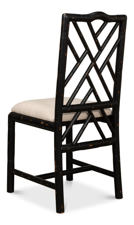 Brighton Black Bamboo Side Chair (Set of 2) - Ornate Home