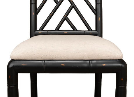 Brighton Black Bamboo Side Chair (Set of 2) - Ornate Home