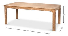 Brighton Brown Dining Table - Ornate Home