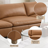 Brighton Brown Modular Armless Chair - Ornate Home