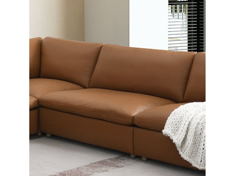 Brighton Brown Modular Armless Chair - Ornate Home