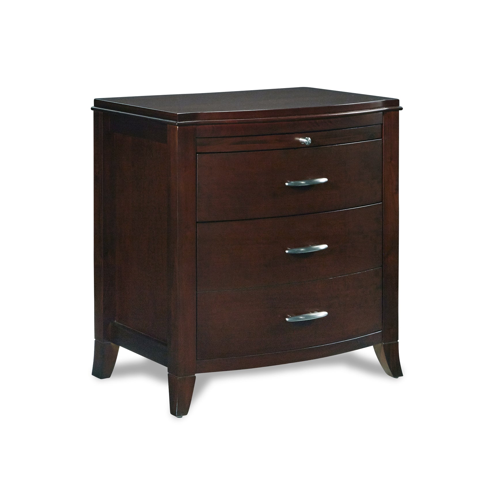 Brighton Charging Station Nightstand in Cinnamon - Ornate Home