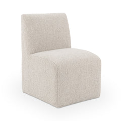 Brighton Coastal Sand Dining Chair with Casters - Ornate Home