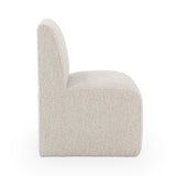 Brighton Coastal Sand Dining Chair with Casters - Ornate Home