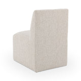 Brighton Coastal Sand Dining Chair with Casters - Ornate Home