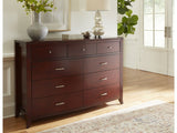 Brighton Nine Drawer Dresser In Cinnamon - Ornate Home