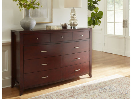 Brighton Nine Drawer Dresser In Cinnamon - Ornate Home