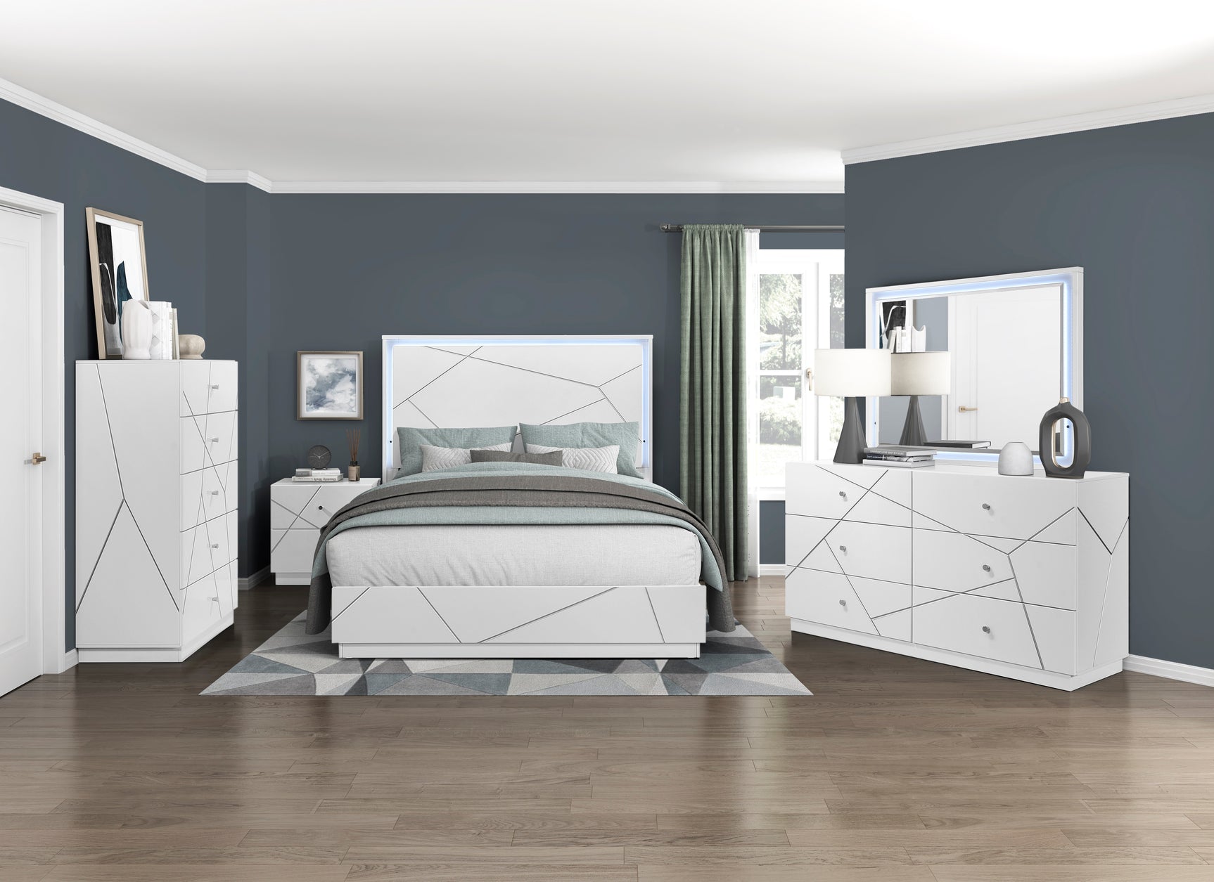 Brighton White Mirror - Ornate Home