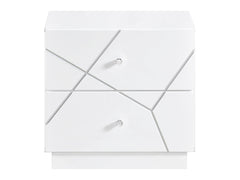 Brighton White Night Stand - Ornate Home