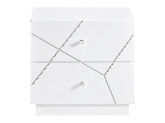 Brighton White Night Stand - Ornate Home