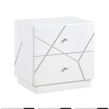 Brighton White Night Stand - Ornate Home