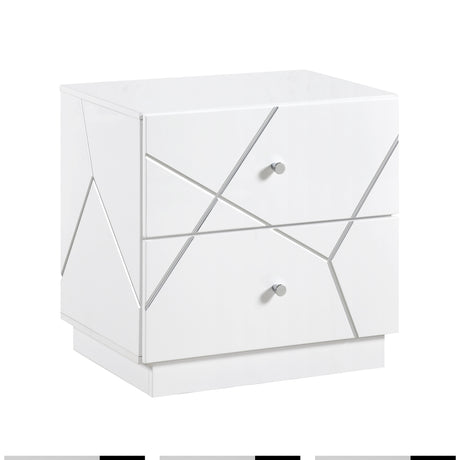 Brighton White Night Stand - Ornate Home