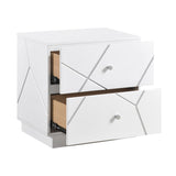 Brighton White Night Stand - Ornate Home