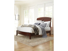 Brighton Wood Full Sleigh Bed in Cinnamon - Ornate Home