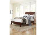 Brighton Wood Queen Sleigh Bed in Cinnamon - Ornate Home