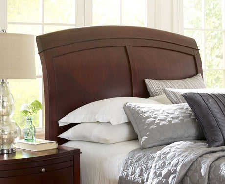 Brighton Wood Queen Sleigh Bed in Cinnamon - Ornate Home