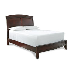 Brighton Wood Queen Sleigh Bed in Cinnamon - Ornate Home