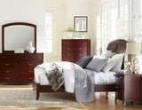 Brighton Wood Twin Sleigh Bed in Cinnamon - Ornate Home