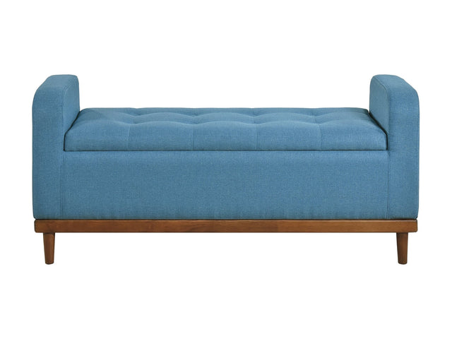 Brigitte Blue Lift Top Storage Bench - Ornate Home
