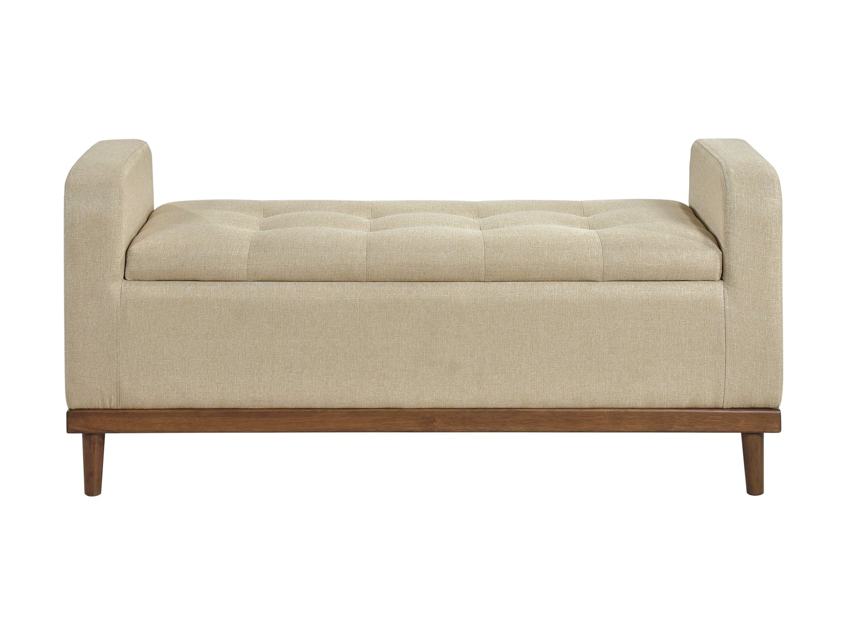 Brigitte Brown Lift Top Storage Bench - Ornate Home