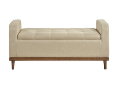 Brigitte Brown Lift Top Storage Bench - Ornate Home