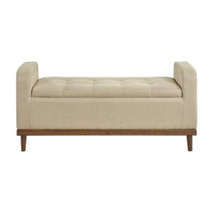Brigitte Brown Lift Top Storage Bench - Ornate Home