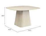 Brim Natural Dining Table - Ornate Home