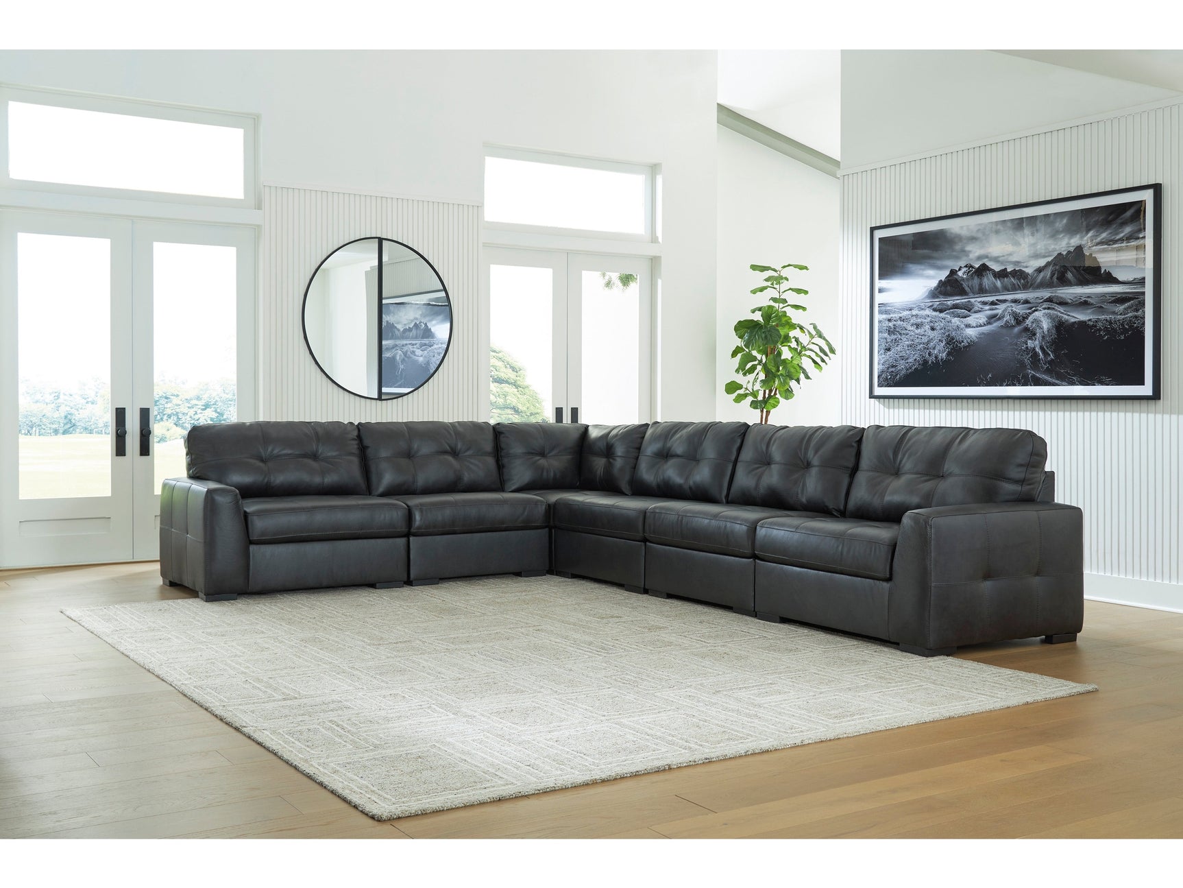Brindley Pier Fog 6-Piece Sectional - Ornate Home