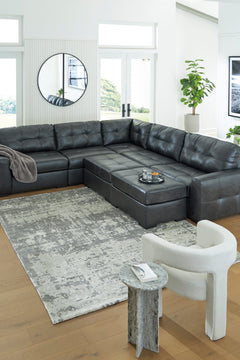 Brindley Pier Fog Oversized Accent Ottoman - Ornate Home