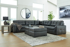 Brindley Pier Fog Oversized Accent Ottoman - Ornate Home