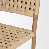 Brinley Brown Curved Back Dining Side Chair (Set of 2) - Ornate Home